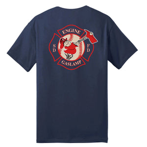 San Diego Fire Department Station 4 Swinging Friar Tee Navy
