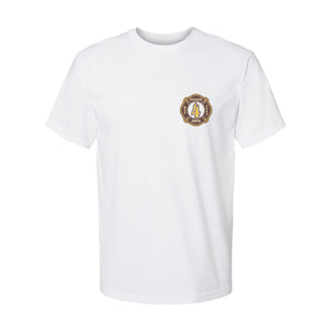 San Diego Fire Department Station 4 Swinging Friar Tee Front White