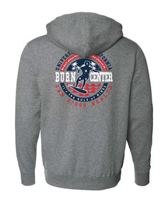 UCSD Burn Center Zip Sweatshirt Gunmetal