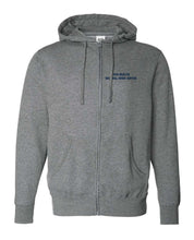 Load image into Gallery viewer, UCSD Burn Center Zip Sweatshirt Gunmetal Front
