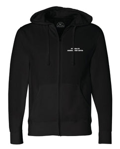 UCSD Burn Center Zip Sweatshirt Black Front