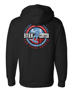 UCSD Burn Center Zip Sweatshirt Black