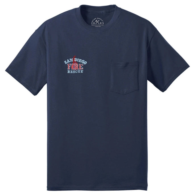Pre-Order Station 6 Heavy Weight Embroidered Pocket Tee