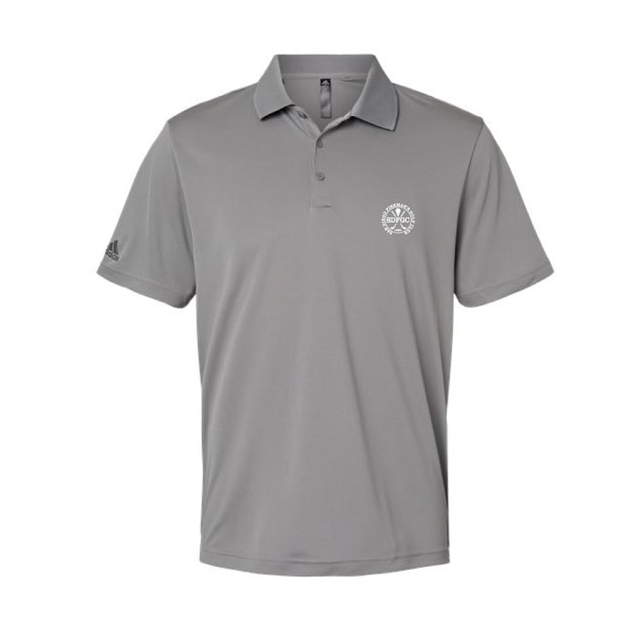San Diego Fireman's Golf Club Adidas Performance Polo Grey