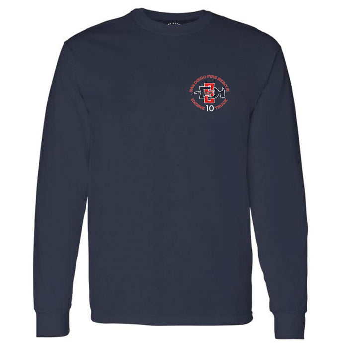 Station 10 Long Sleeve Tee Back
