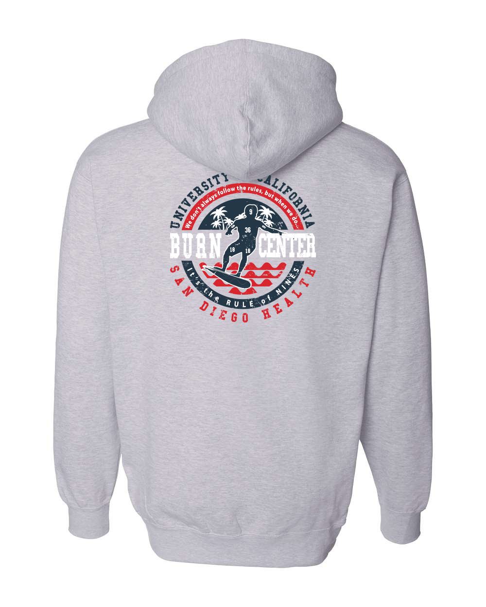 UCSD Burn Center Pullover Sweatshirt Heather Grey